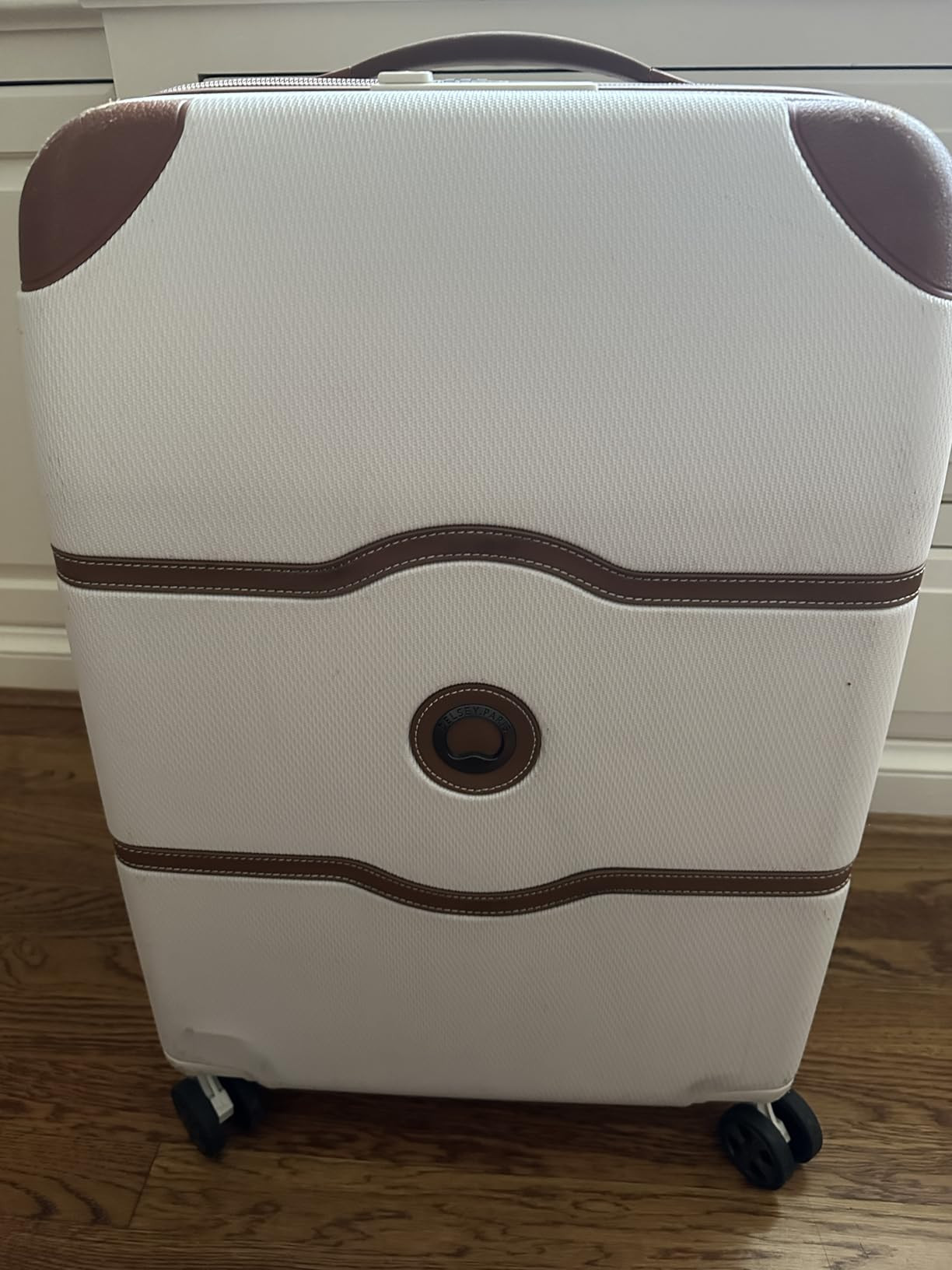 DELSEY PARIS Chatelet Air 2.0 Hardside Luggage with Spinner Wheels, Angora, Carry on 19 Inch | Amazon (US)