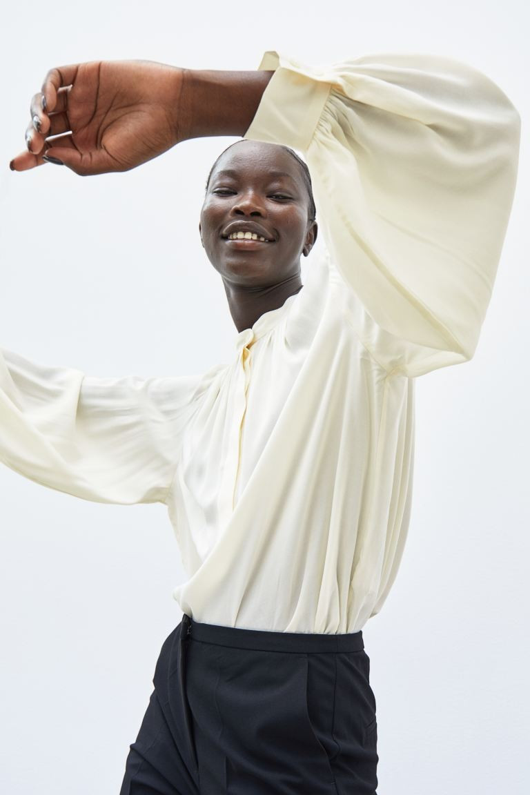Balloon-sleeved Blouse | H&M (US + CA)