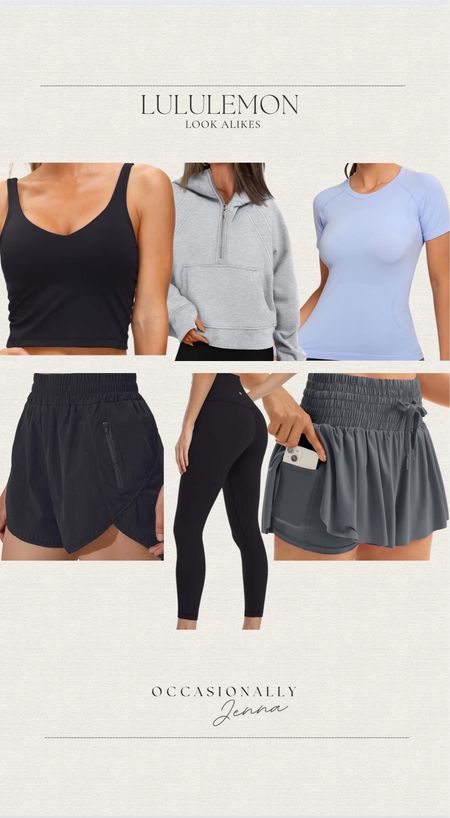 Lululemon look alikes, all from Amazon.


Lululemon dupe outfits, activewear


#LTKstyletip #LTKfindsunder50 #LTKfitness