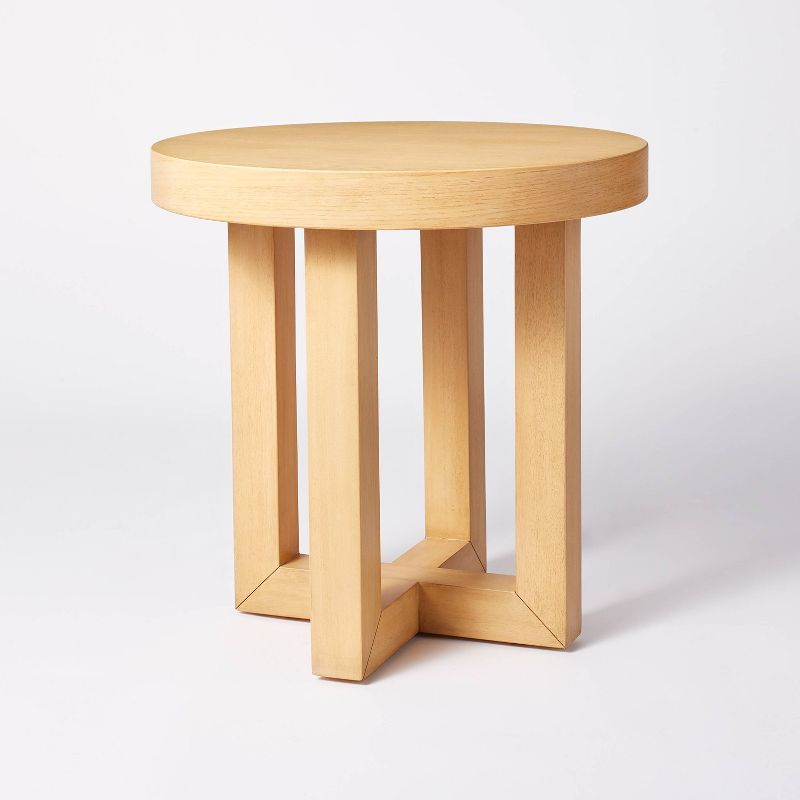 Rose Park Round Wood End Table Brown - Threshold™ designed with Studio McGee | Target