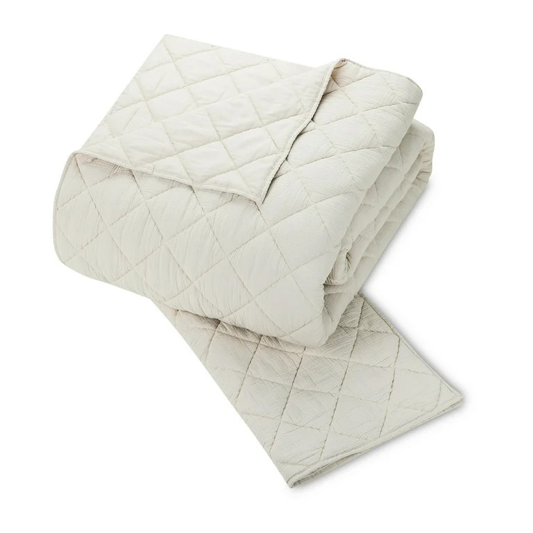Better Homes & Gardens Diamond Gauze Quilt, Beige, King | Walmart (US)