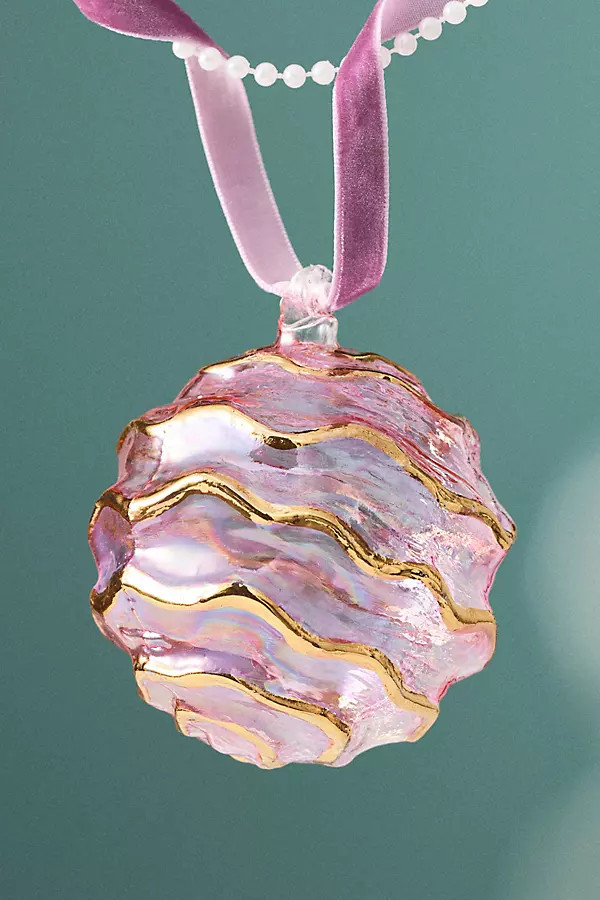 Ruffled Glass Ornament | Anthropologie (US)