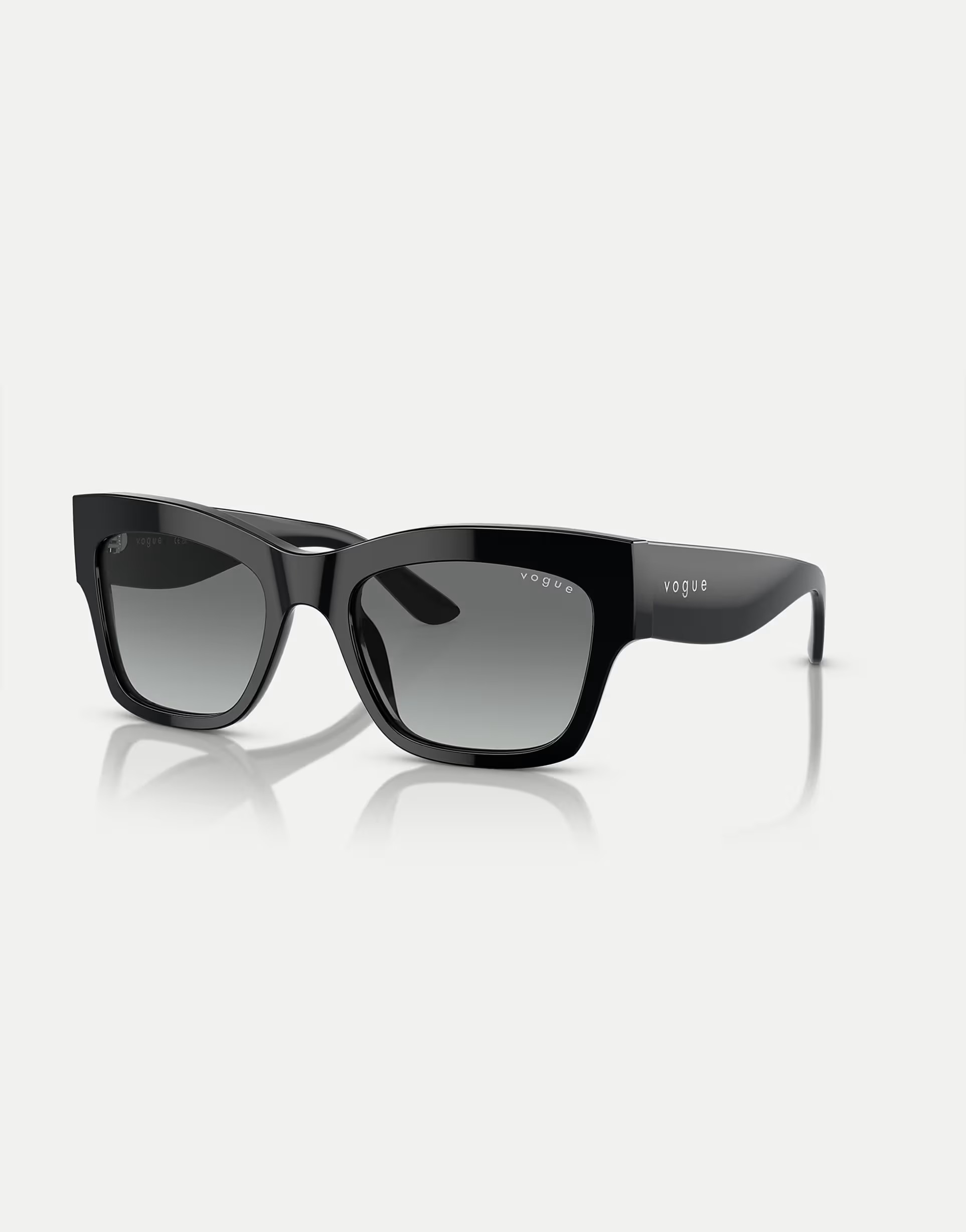 Vogue eyewear vo5524s rectangle sunglasses with grey lens in black | ASOS (Global)