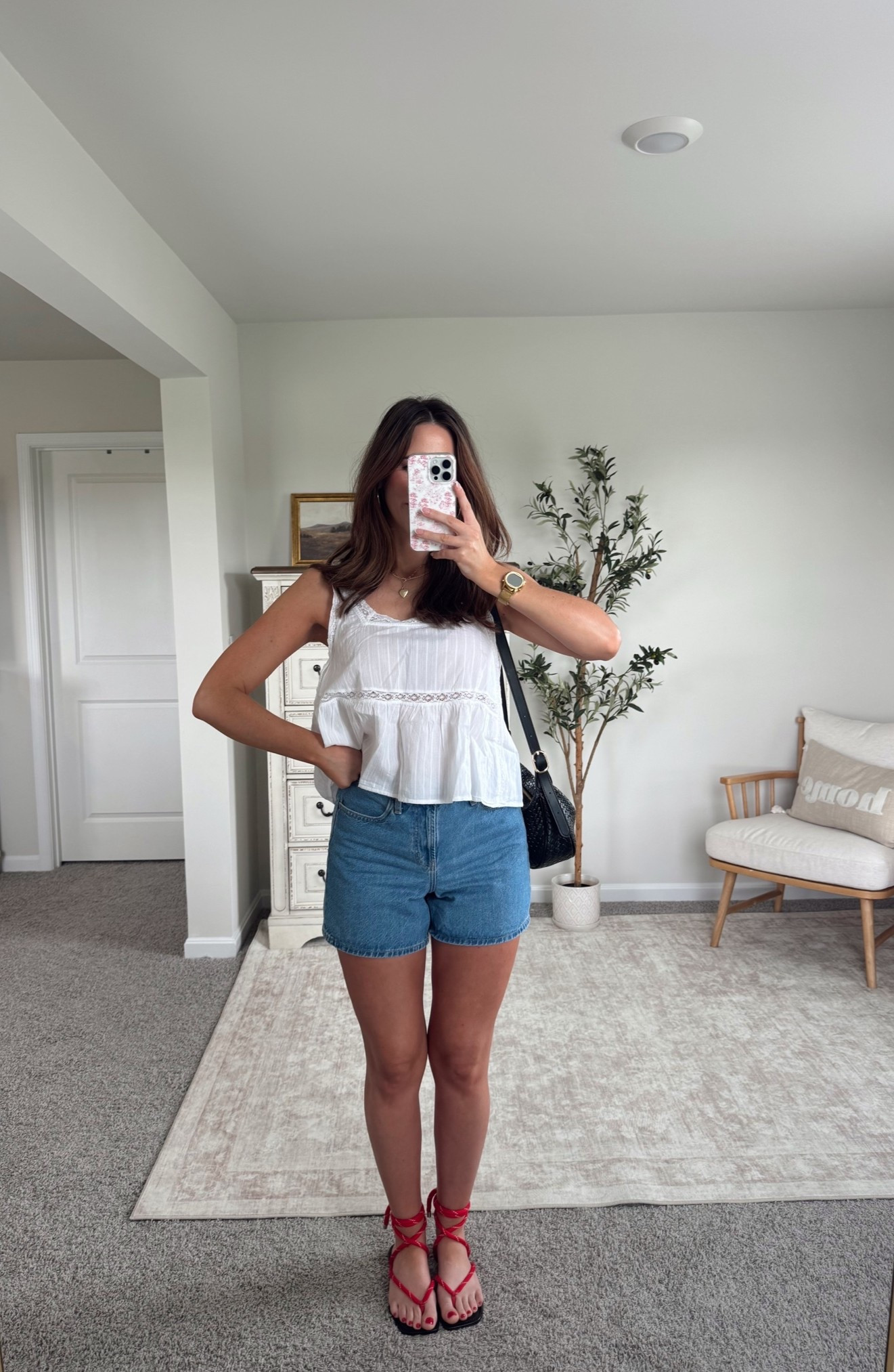 summer outfit idea ☀️ size down one from your TTS in both the top & shorts! 🫶🏼
wearing size S in the top & size 4 in the shorts

#LTKSeasonal #LTKootd #LTKTall