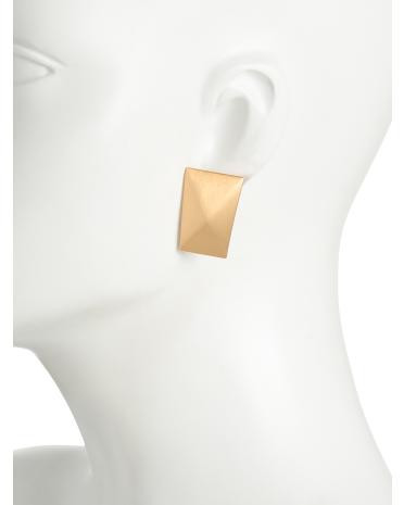 Gold Kiki Irregular Shape Pyramid Earrings | TJ Maxx