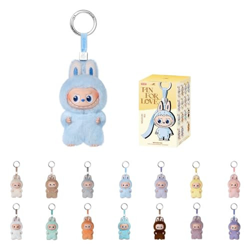 POP MART The Monster Pin for Love Series (A–M) Mini Labubu Doll Blind Box Keychain – Vinyl Plush Pendant, Bag Charm, Collectible Holiday & Birthday Gift for Kids & Adults, Single Box | Amazon (US)