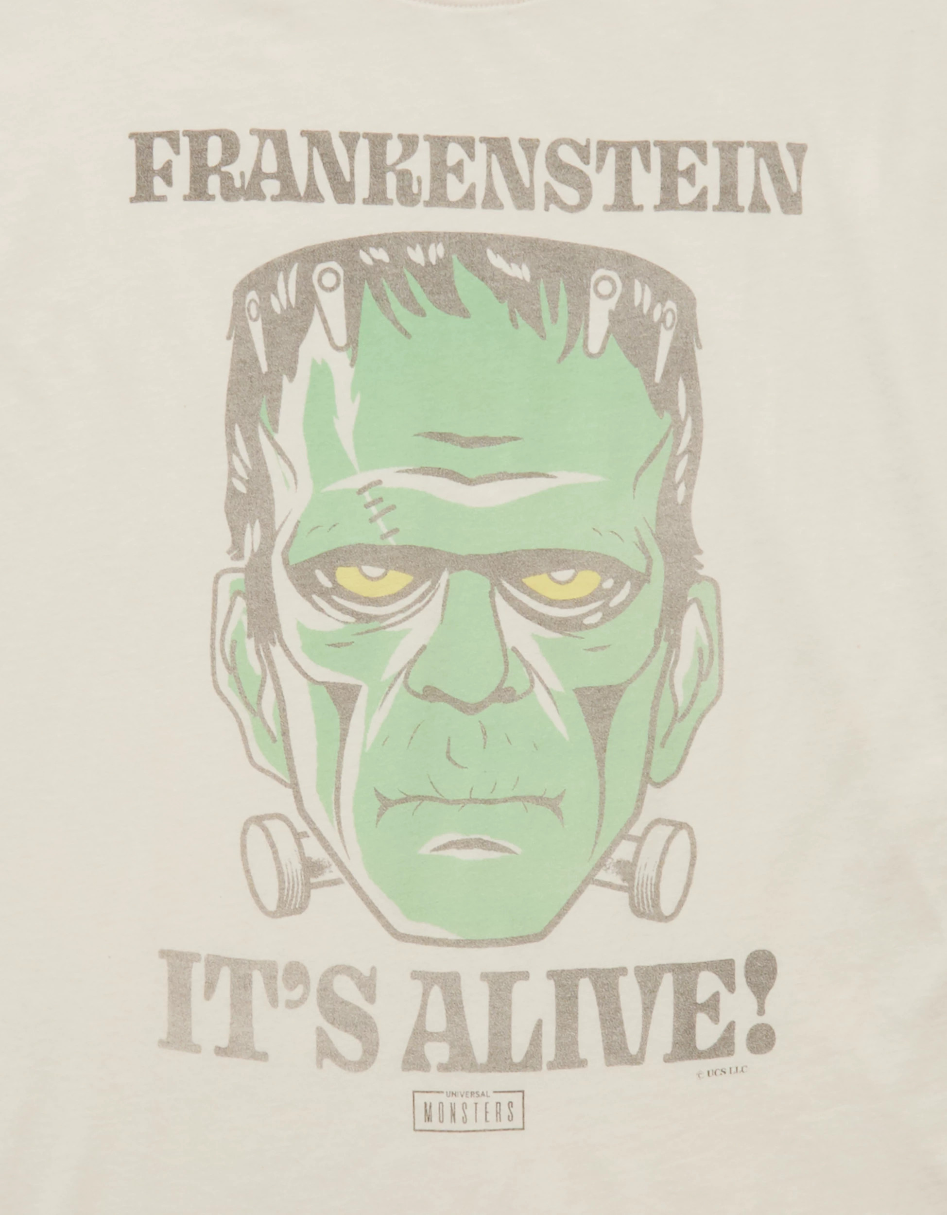 AE Oversized Frankenstein Halloween Graphic T-Shirt | American Eagle Outfitters (US & CA)