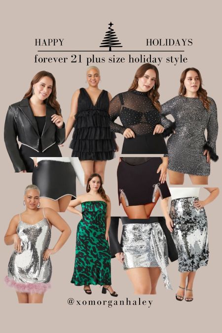 Forever 21 plus size holiday and New Year’s party style inspo!! In love with these pieces and they’re on major sale - super affordable! I typically do a 2X! 

#LTKHoliday #LTKplussize #LTKsalealert