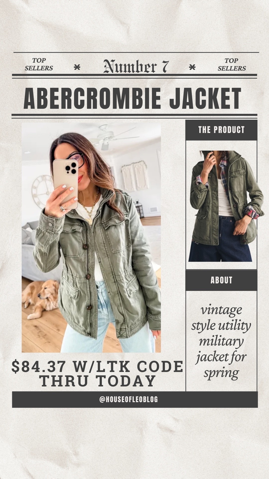 Copy the promo code for 25% off. Wearing small spring jacket. Utility jacket. Military jacket. Spring jackets.

#LTKSaleAlert #LTKSpringSale #LTKOver40

#LTKOver40 #LTKSpringSale #LTKSaleAlert