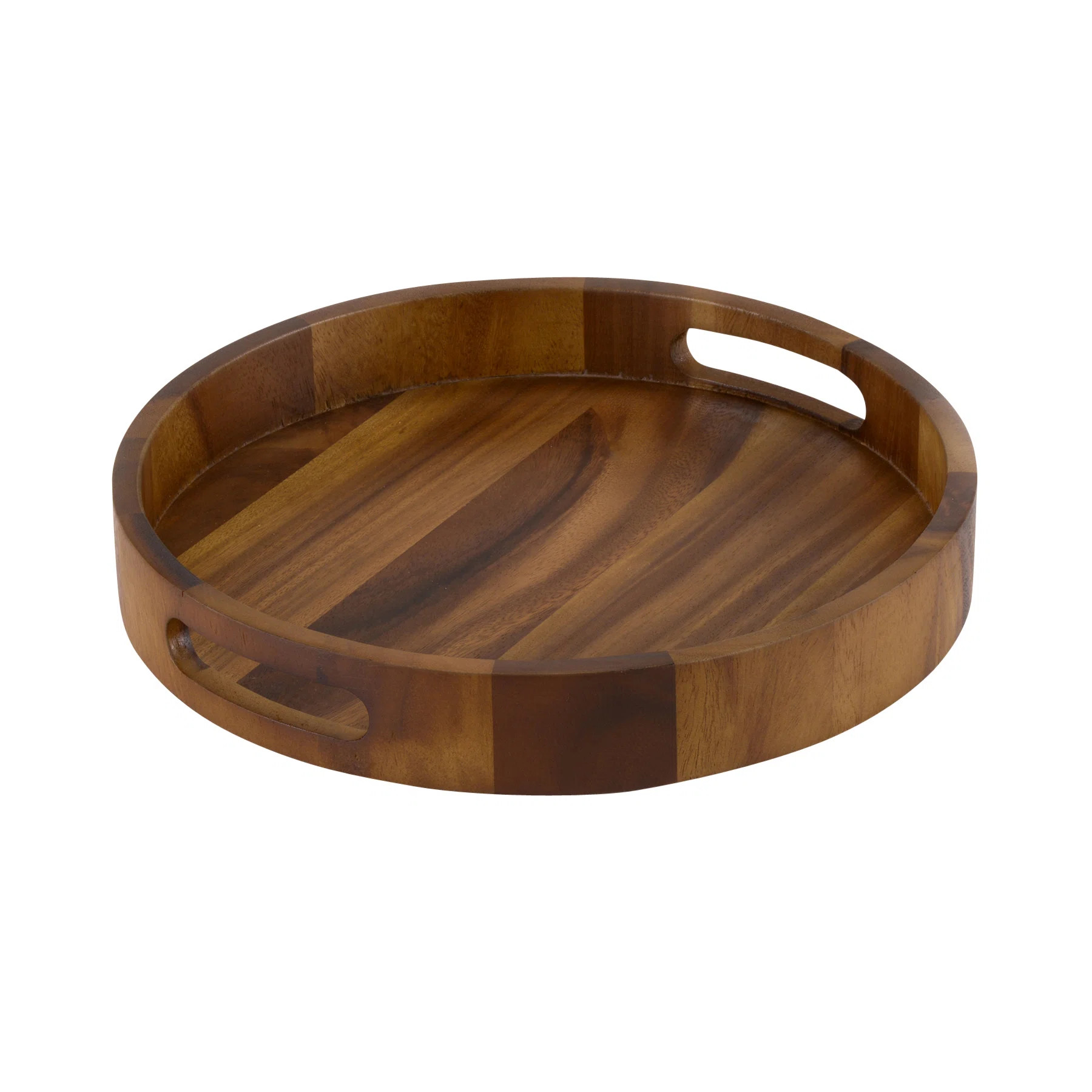 Kalmar Home Round Serving Tray - 17" - Solid Bottom Bondi | Wayfair North America