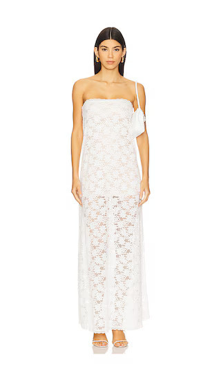 Runaway The Label Kinera Maxi Dress in White. - size L | Revolve Clothing (Global)