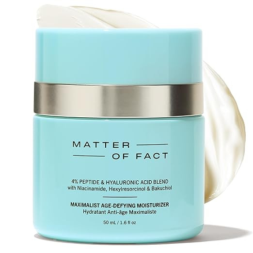 MATTER OF FACT Maximalist Age-Defying Moisturizer, Peptide & Hyaluronic Acid Face Cream with Niac... | Amazon (US)