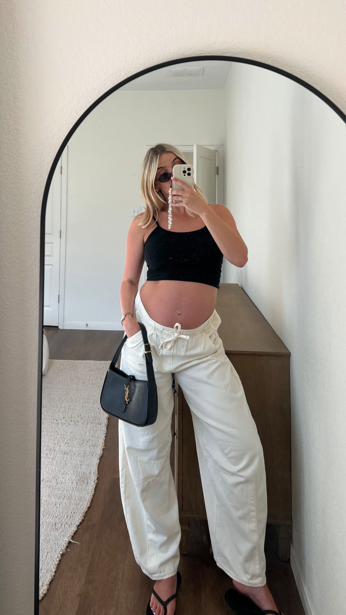 new favorite bump friendly denim 
wearing size M tall