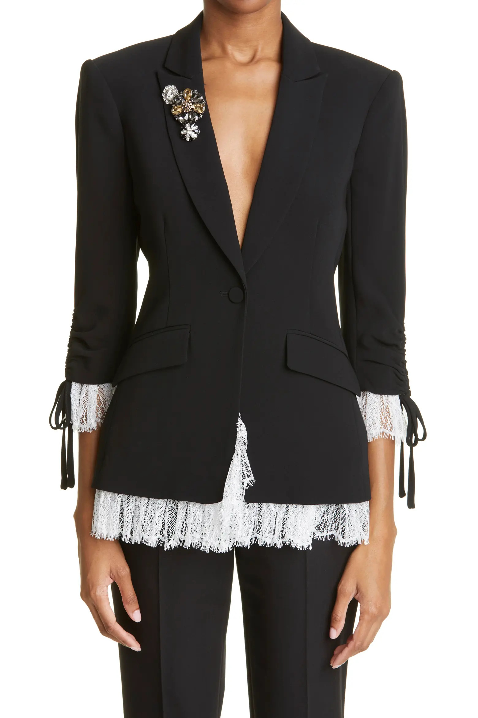 Roxie Lace Trim Blazer (Women) | Nordstrom | Nordstrom