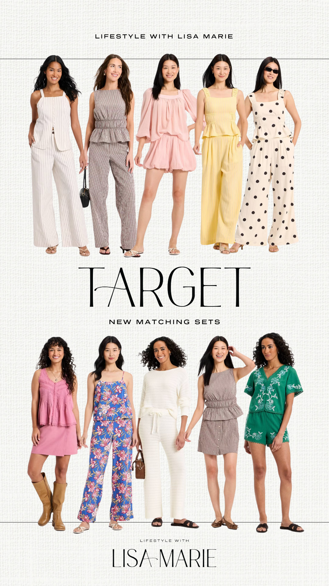 Target new arrivals. Matching sets. Spring outfits. Springwear. Spring matching sets. Pastel outfits. Floral outfits. Two piece outfits. Elevated casual outfits. Vacation outfits. Resort wear. Cruise oufits. Vacation wear.  

 #LTKootd #LTKSeasonal #LTKPetite