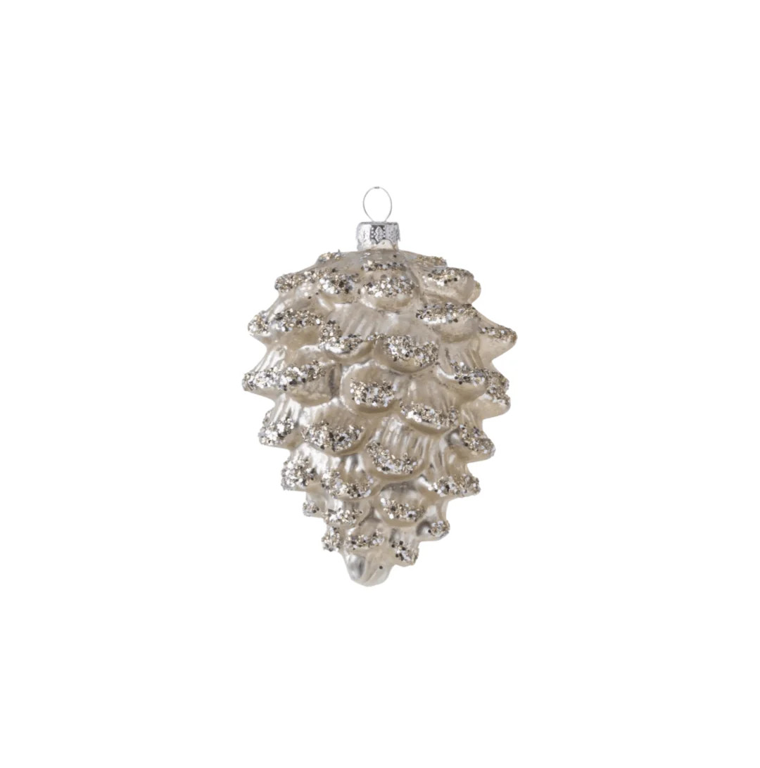 Antique Silver Pinecone Ornament | Foundation Goods