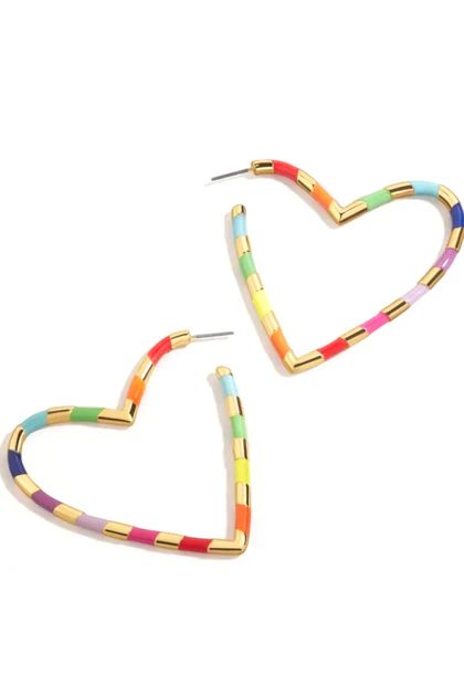 "Love You" Striped Hoops – The Styled Collection | The Styled Collection