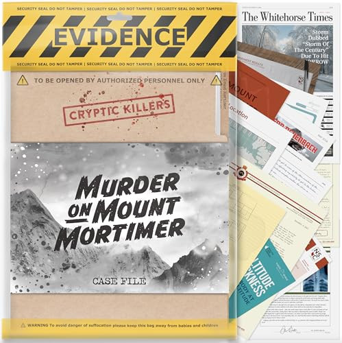 Cryptic Killers Unsolved Murder Mystery Game - Cold Case Files Investigation Detective Evidence & Crime File - Individuals, Date Nights & Party Games- Murder on Mount Mortimer | Amazon (US)