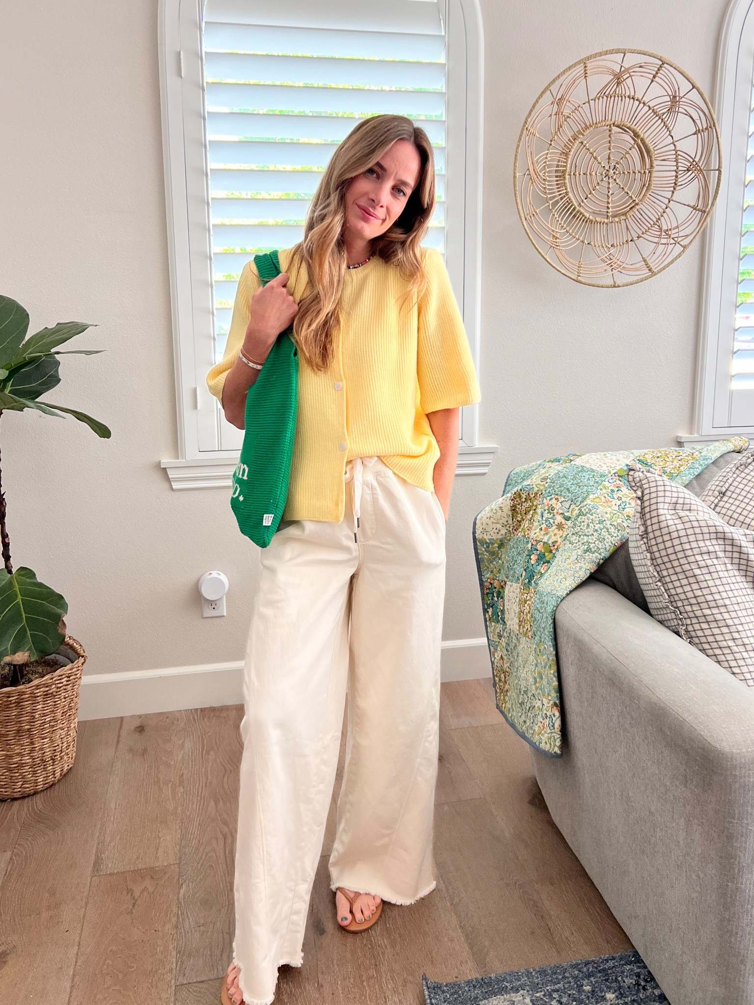 Give me all the butter yellow and easy pants! 