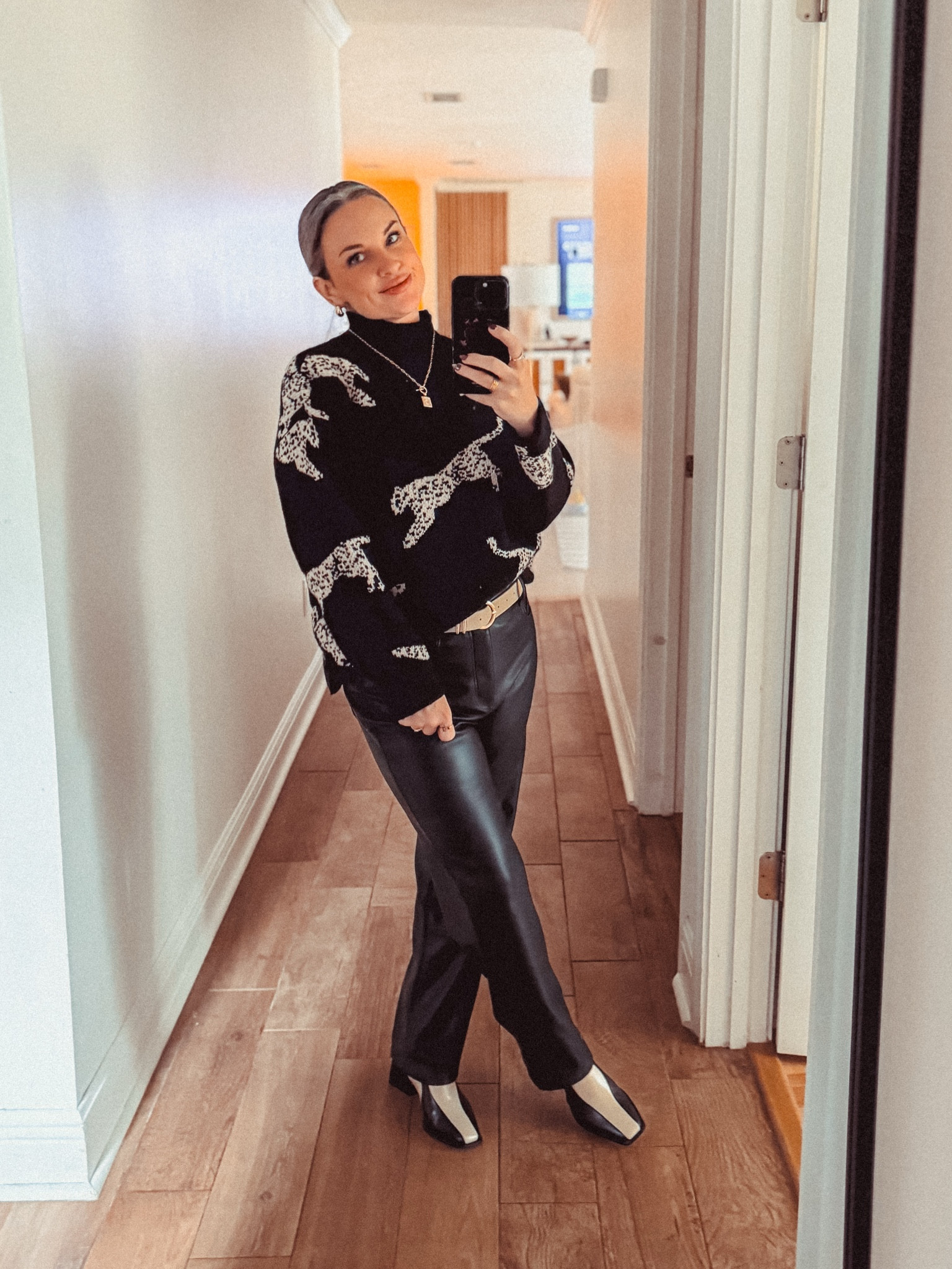 Always a good day for cheetah print, leather pants, and funky boots! 🐆✨


#sweater #boots #short #fun 

#LTKFindsUnder100 #LTKStyleTip #LTKShoeCrush