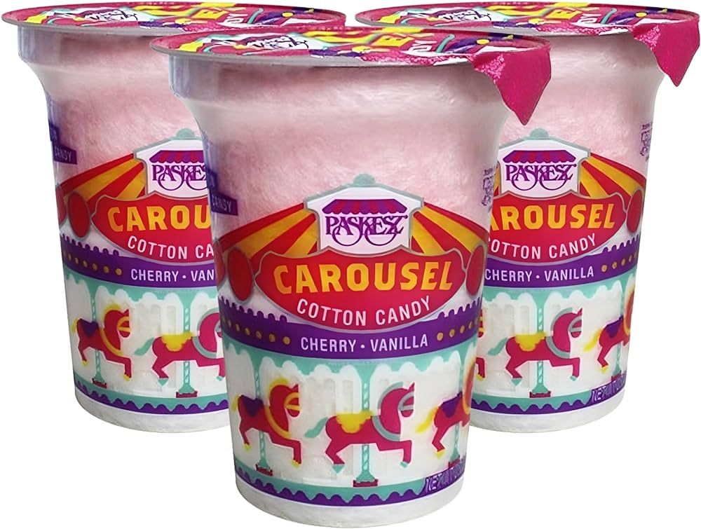Snacktery Carnival Pink Cotton Candy - Let the Sweet Fun Begin with Cherry & Vanilla Flavored Ind... | Amazon (US)