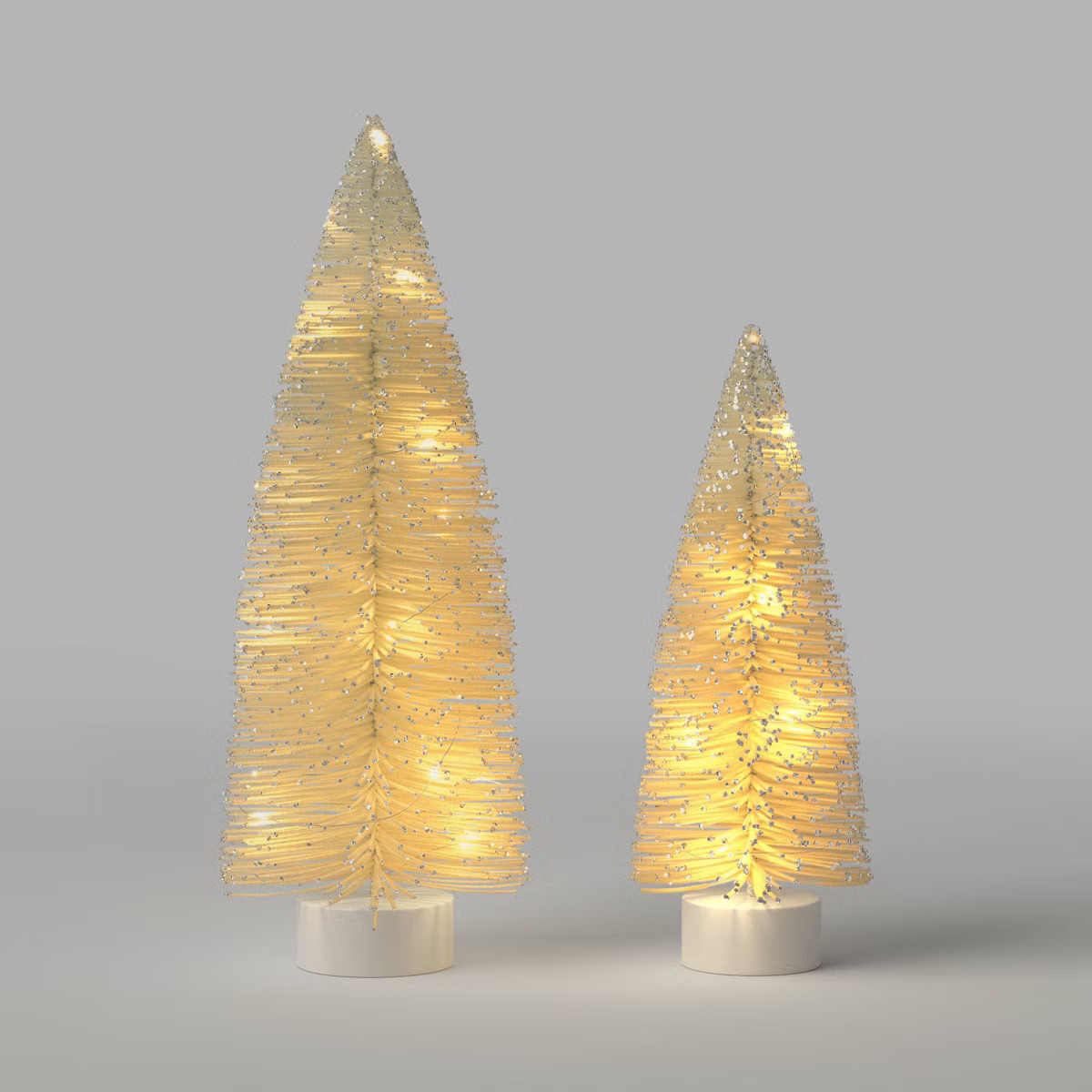 2ct Christmas Lit Sisal Tree White - Wondershop™ | Target