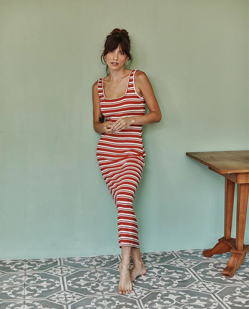 Berry & White Sand Stripe | SummerSalt