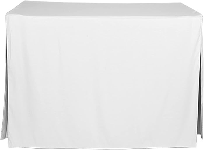Tablevogue Machine Washable Polyester Solid Fitted Stain Resistant Table Cover Rectangular 48-inc... | Amazon (US)