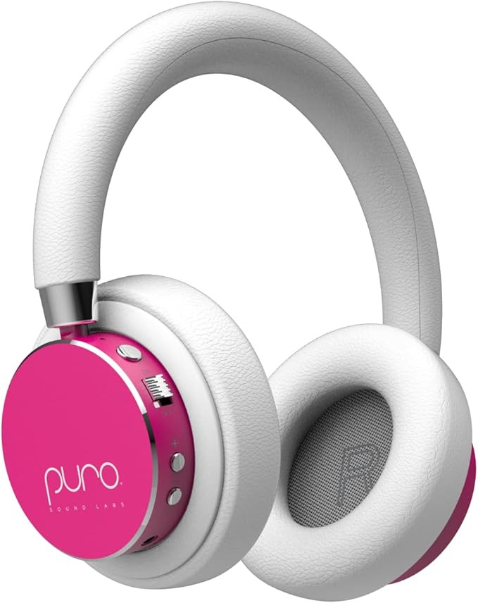 Puro Sound Labs BT2200s Plus Volume Limited Kids’ Bluetooth Headphones (Pink) | Amazon (US)