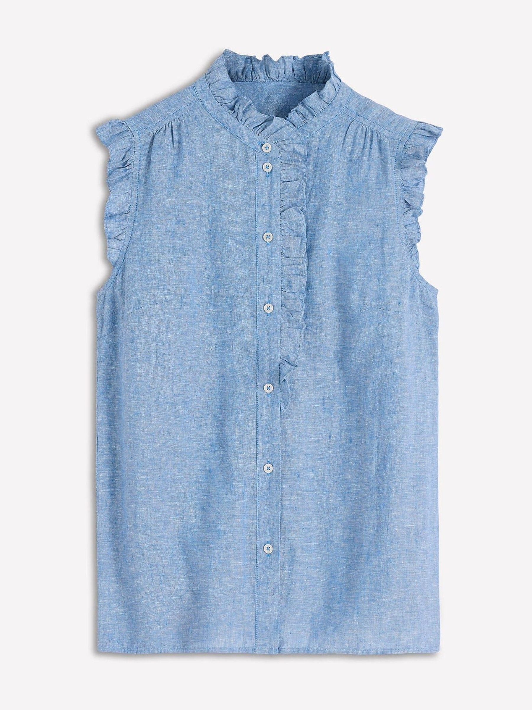 Boden Boden Blue Isabel Sleeveless Linen Top | Next US