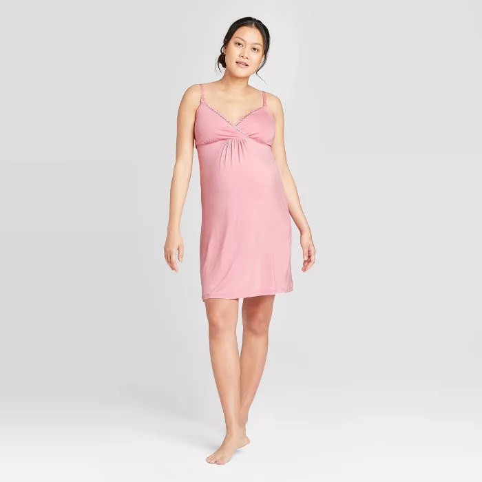 Maternity Drop Cup Nursing Chemise - Isabel Maternity by Ingrid & Isabel™ | Target