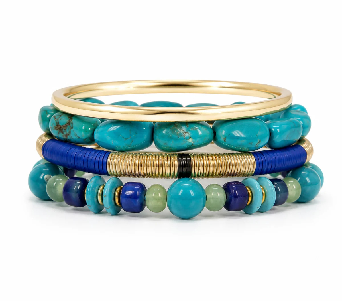 Cobalt Coast Bracelet Stack | Allie + Bess