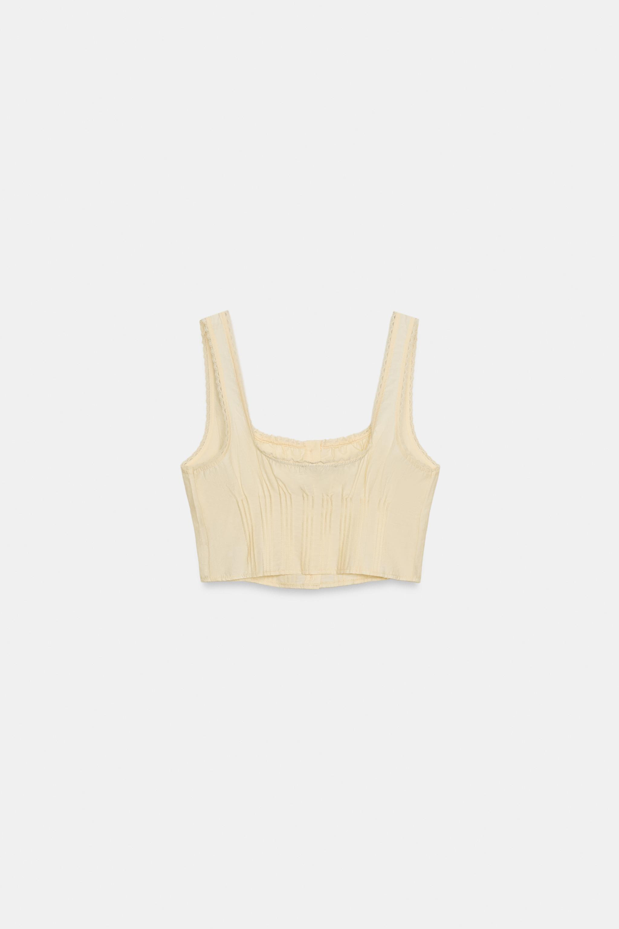 LACE CROP TOP | Zara UK