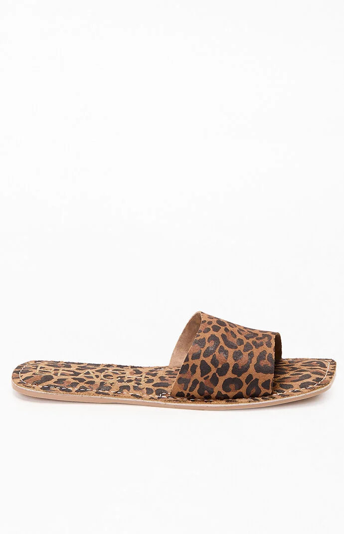 Matisse Women's Bali Slide Sandals in Leopard - Size 9 | PacSun