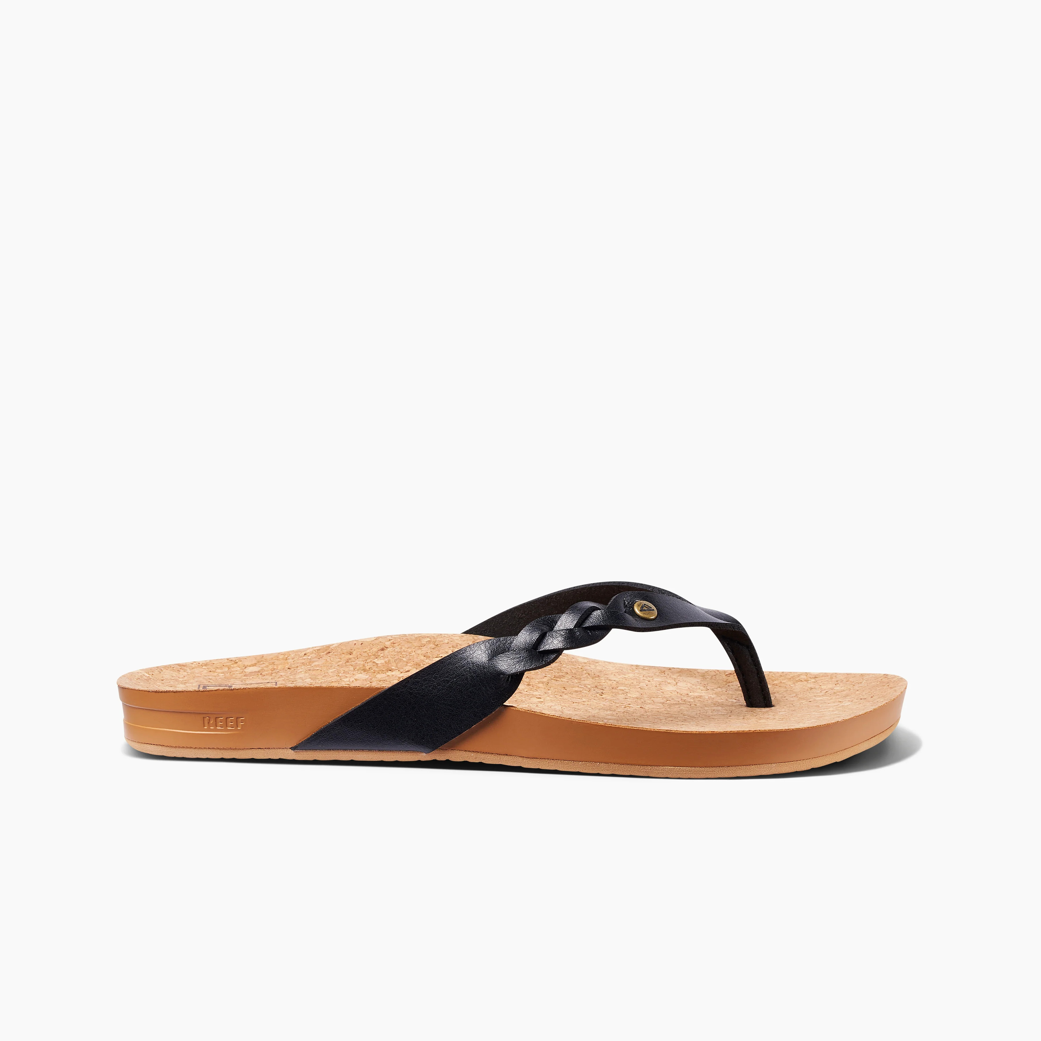 Women's Cushion Court Twist Sandals in Black | REEF® | Reef