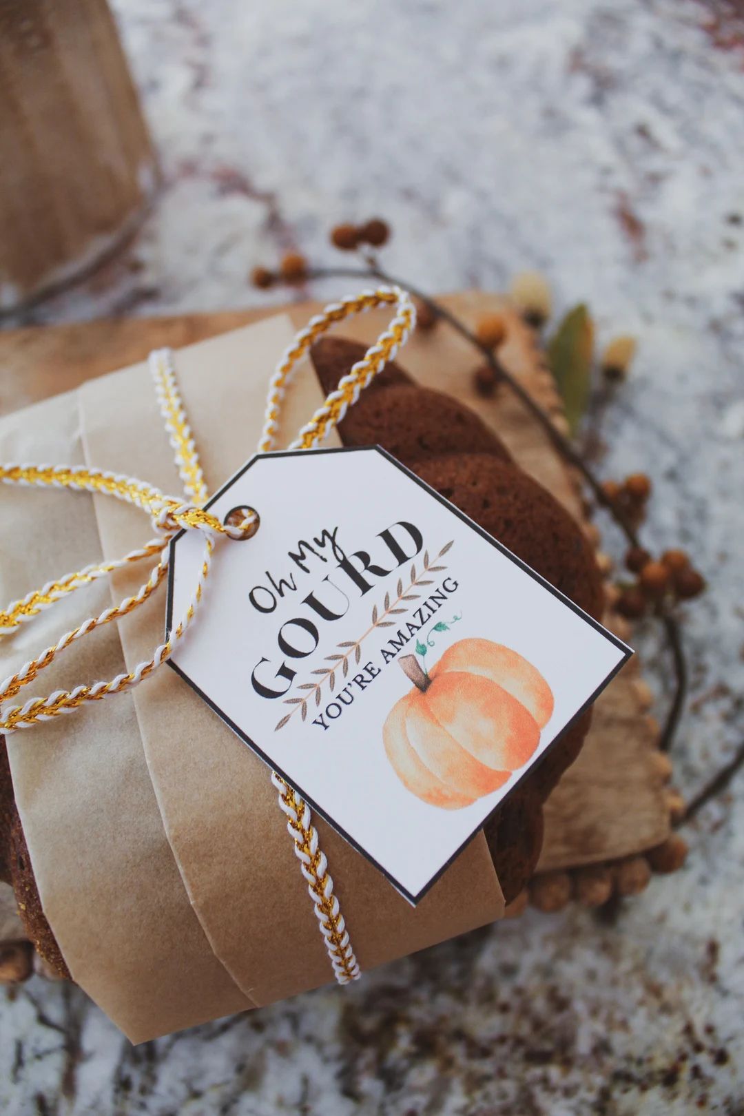 Fall-inspired Printable Gift Tags Set for Pumpkin Bread Gifts - Etsy | Etsy (US)