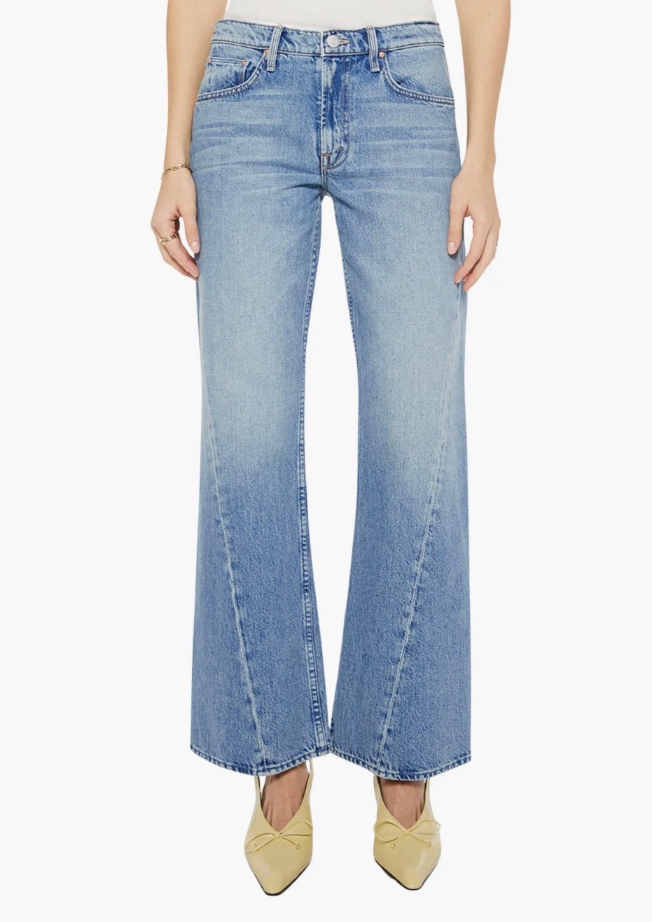 New Mother jeans 
Jeans 

A dark wash lends a casual-cool look to these high-rise, nonstretch jeans made with twisted side seams.

#LTKSeasonal