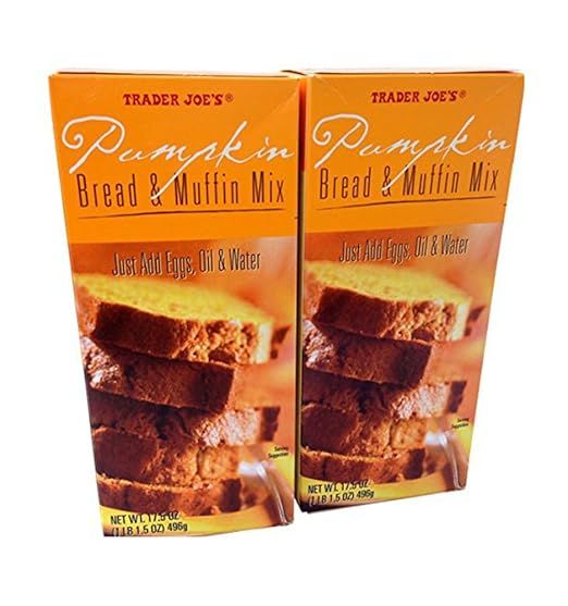 2 Pack Trader Joe's Pumpkin Bread & Muffin Mix 17.5 oz | Amazon (US)