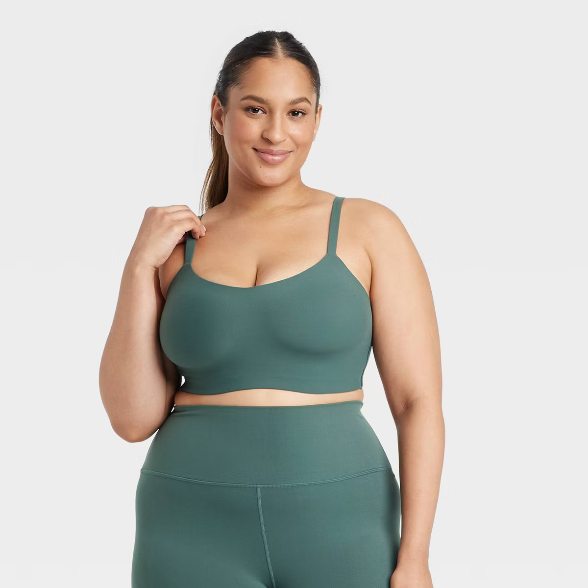 Women's Everyday Soft Light Support Strappy Sports Bra - All In Motion™ | Target