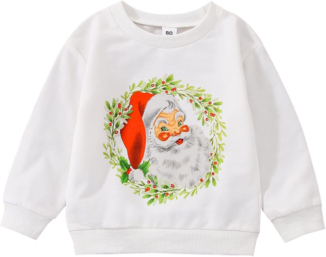 Sibling Matching Christmas Outfit For Toddler Baby Boys Girls Santa Claus Romper Sweatshirt Baby ... | Amazon (US)