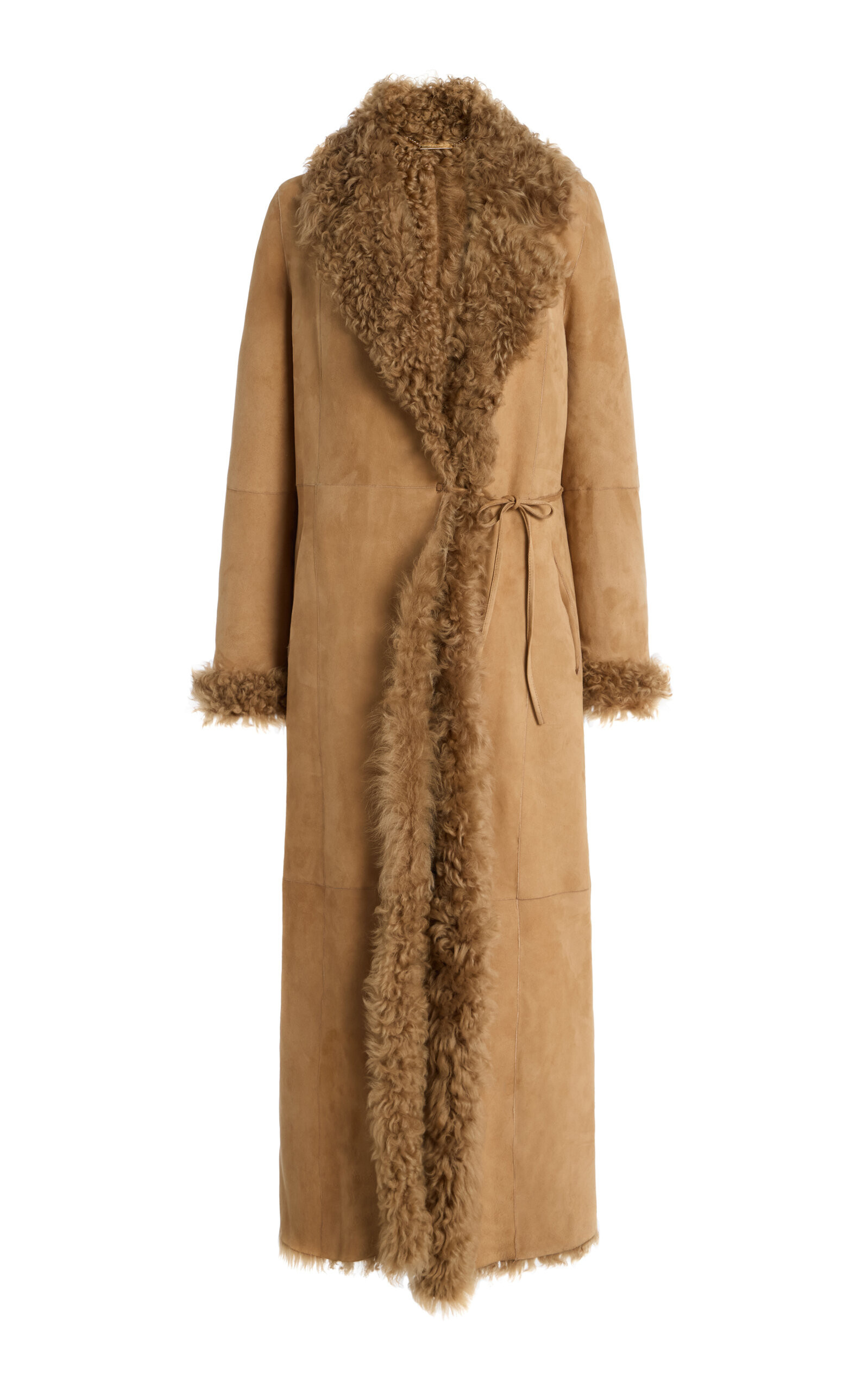 Nour Hammour Joni Ladylike 90s Reversible Shearling Coat - Moda Operandi | Moda Operandi (Global)