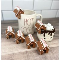 Gingerbread House Mug Hugger | Faux Man Hanger For Fake Tier Tray Mini | Etsy (US)