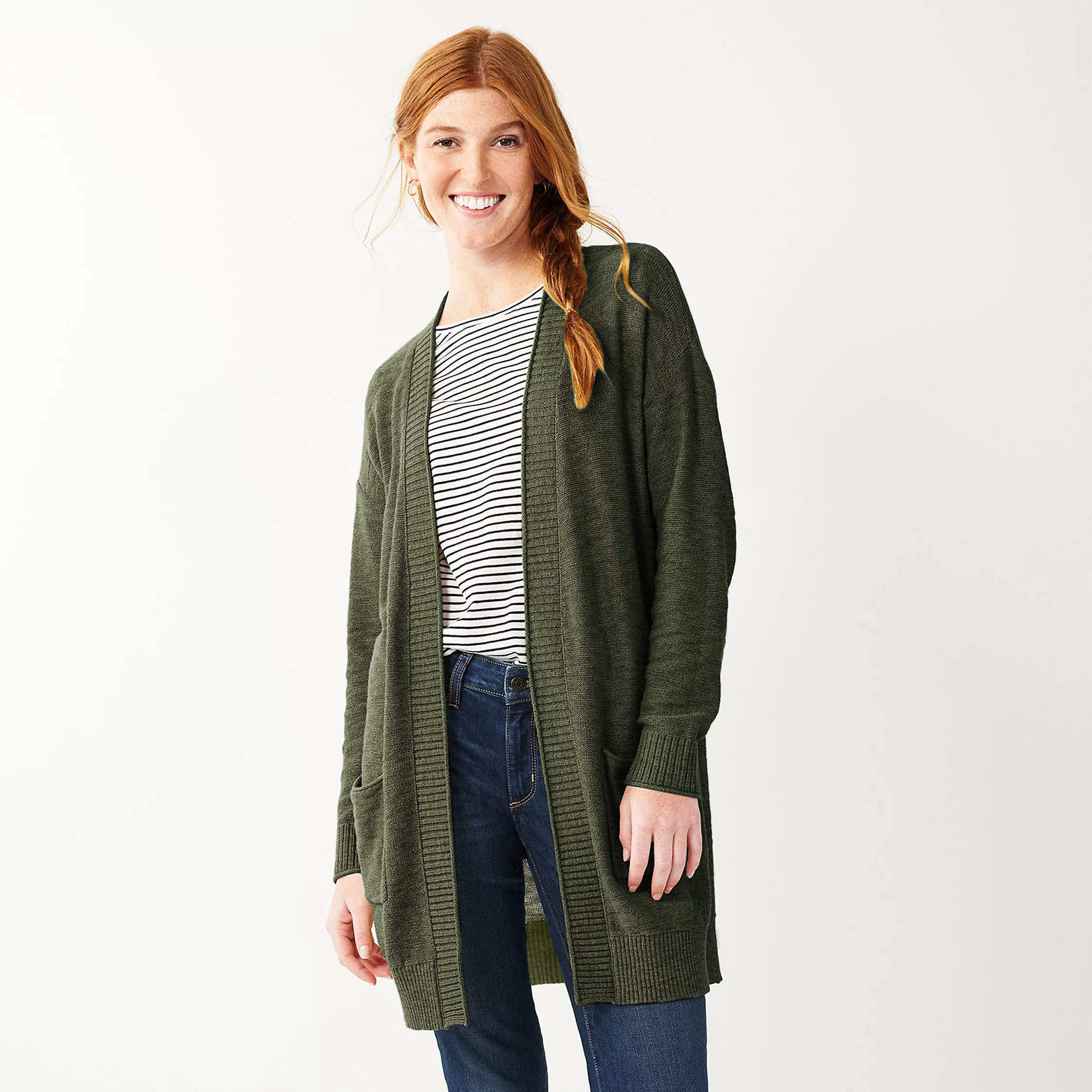 Women's Sonoma Goods For Life® Favorite Long Sleeve Cardigan | Kohl's