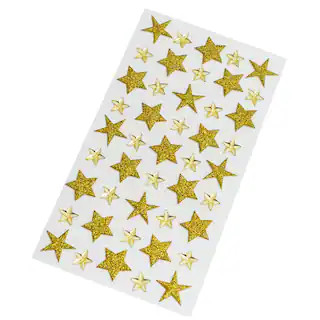 Gold Glitter Star Stickers by Recollections™ | Michaels | Michaels Stores