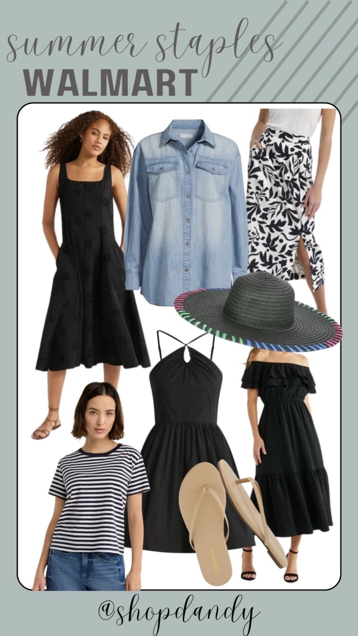 Summer staples from Walmart! Little black dresses, denim, and pieces you can pack for vacation. Looks that will transition to the next season with ease. 

Walmart fashion, travel, dresses, sandals, tops

#LTKFindsUnder100 #LTKFindsUnder50 #LTKStyleTip