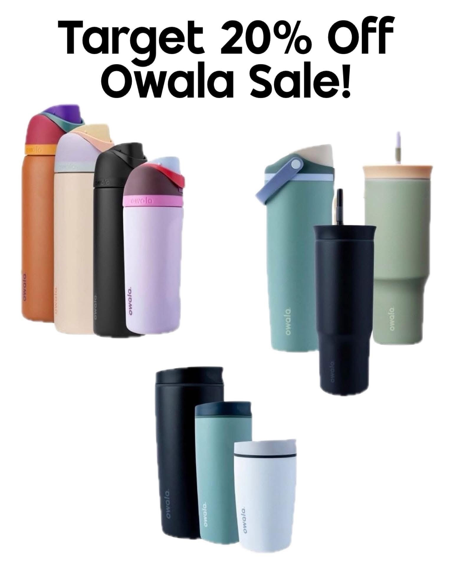 Target has an extremely rare 20% Off Owala Sale today!! It extends to lots of varieties and colors, plus some Target Circle accounts even received a 15% Off offer that works on top of the sale price 🙌🏻 🎯 

#LTKHome #LTKGiftGuide #LTKSaleAlert
