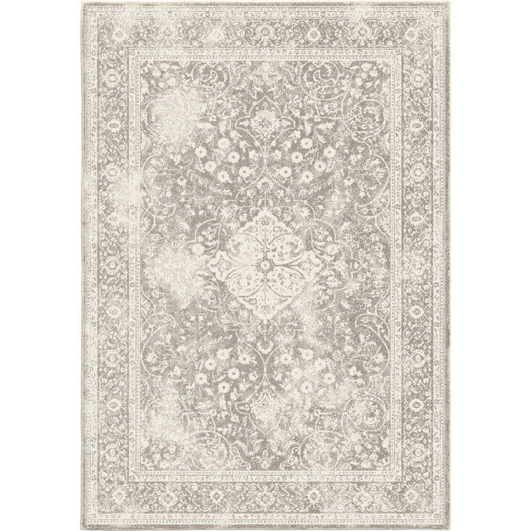 My Texas House Belmont By Orian 5'2" X 7'6" Gray Floral Outdoor Rug | Walmart (US)