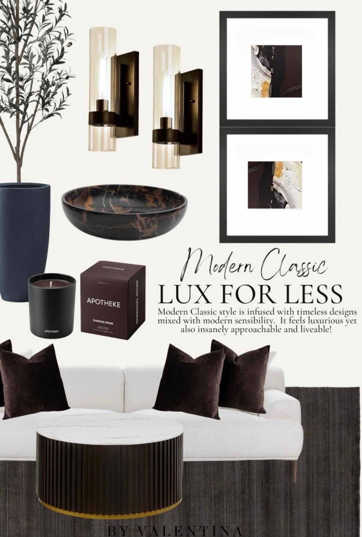 Eeeek! I’m obsessed with this mood!! it’s giving total luxury vibes without the price tag! 🤎 Sleek wall sconces, bold artwork, luxe textiles, and rich earthy tones bring timeless elegance with a fresh, modern twist. It’s cozy, classy, and absolutely stunning! Who says you can’t have designer style on a budget?!

#LTKSeasonal #LTKHome #LTKSaleAlert