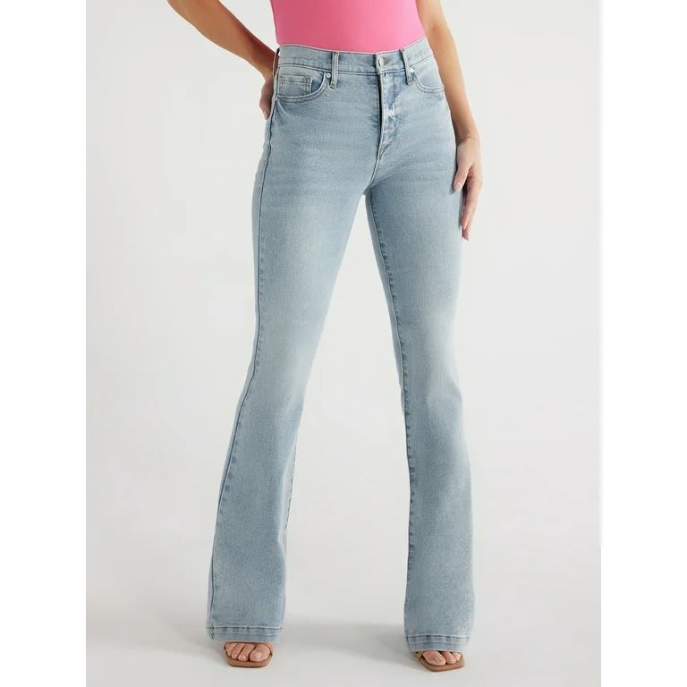 Sofia Jeans Women's Melisa Flare High Rise 5 Pocket Jeans, 33.5" Inseam, Sizes 0-20 - Walmart.com | Walmart (US)