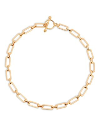 Ettika Golden Flat Rectangle Chain Necklace, 18 | Bloomingdale's (US)